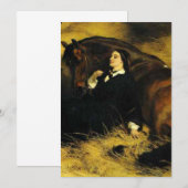 女と馬 招待状 (正面/裏面)