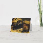 女と馬 招待状 (裏面)