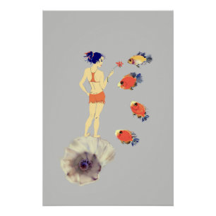 女と魚 ポスター