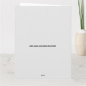 女のいけな子ロマンチックなグリーティングカード4夫は彼 カード (裏面)