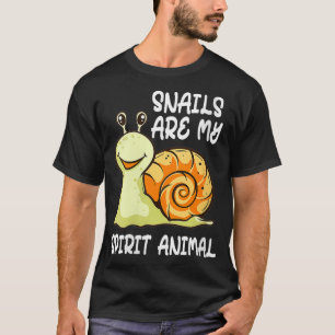 女のおもしろいカタツムリ愛カタツムリは私のスピリットアニメーション Tシャツ