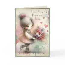 女のお洒落子の花のハートカスタム短い名前