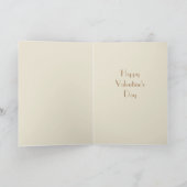 女のお洒落子の花のハートカスタム短い名前 カード (内部)