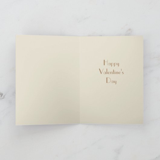 女のお洒落子の花のハートカスタム短い名前 カード (内部)