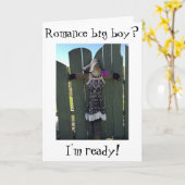 女のかかし カード (黄色い花)