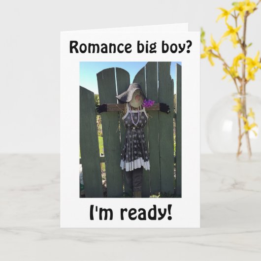 女のかかし カード (黄色い花)