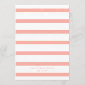 女のかわいらし子のためのピンクのレモン柑橘系ベビーシャワー メニュー (裏面)