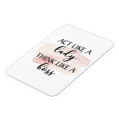 女のように振る考えるる、ボスのように マグネット (左側)