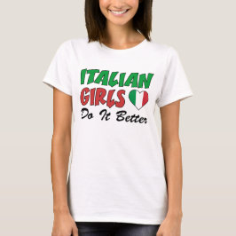 女のイタリアン子の方がいい Tシャツ