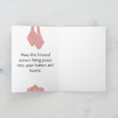 女のカスタム子のモダン可愛いイードムバラク シーズンカード (内部)