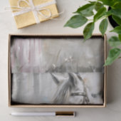 女のキスをする子の白馬のデコパージュ 薄葉紙 (ギフト)