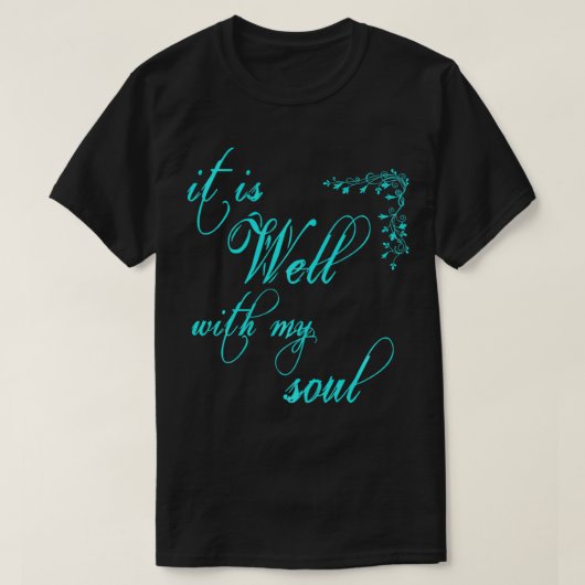 女のクリスチャンそれは私の魂と良い Tシャツ (デザイン正面)