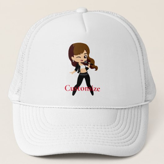 女のクール子がカラオケThunder_Cove キャップ (正面)