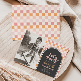 女のクール子の誕生日パーティーへの招待 | Skater Girl 招待状