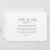 女のシンプル子の詩と招待状馬の赤ちゃんシャワー 招待状 (裏面)