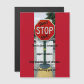 女のストップ子だ！勇気付けられる磁気カード (正面/裏面)