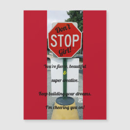 女のストップ子だ！勇気付けられる磁気カード