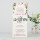 女のスペインの子バプティスバウティゾ招待状for Winter 招待状 (スタンド正面)