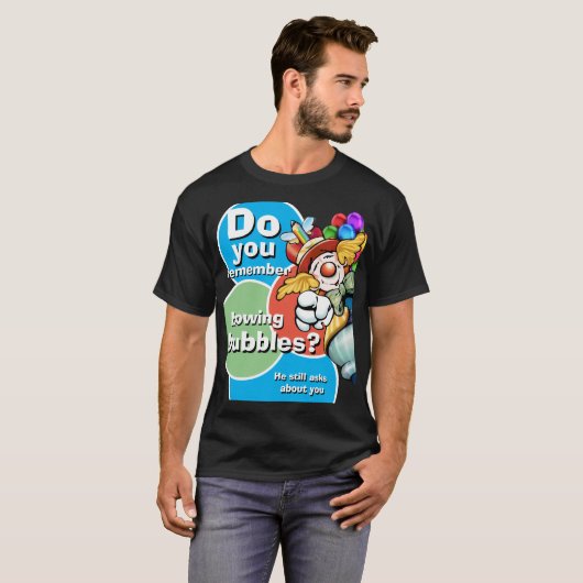 女のノベルティの泡を覚え吹る Tシャツ (正面フル)