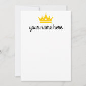 女のパーソナライズされた便箋 サンキューカード (正面)