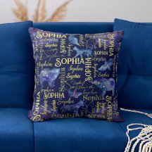 女のパーソナライズされた子の名前の天獣のコラージュ