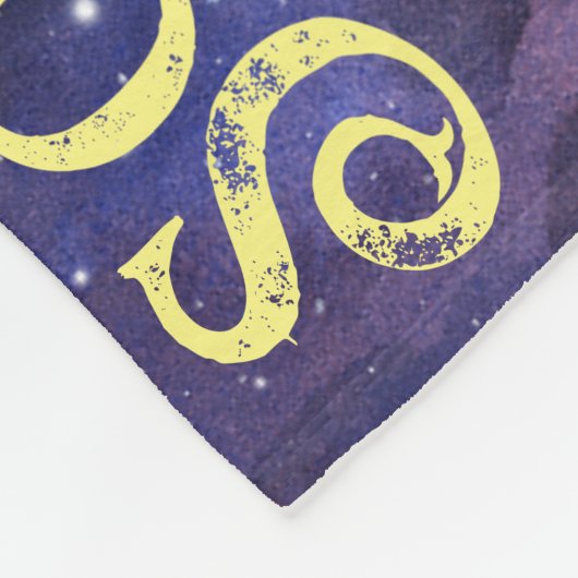 女のパーソナライズされた子の名前の天獣のコラージュ フリースブランケット (角)