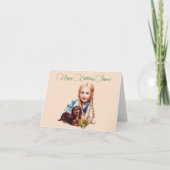 女のパーソナライズされた子の名前誕生日カード カード (正面)