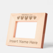 女のパーソナライズされた愛、かわいいハートアート レーザー彫刻フレーム (左)