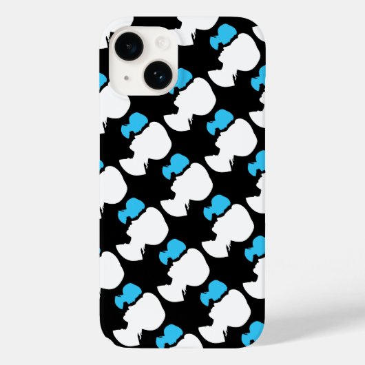 女のビクトリアン子シルエットカメオiPhoneケース Case-Mate iPhoneケース (裏面)