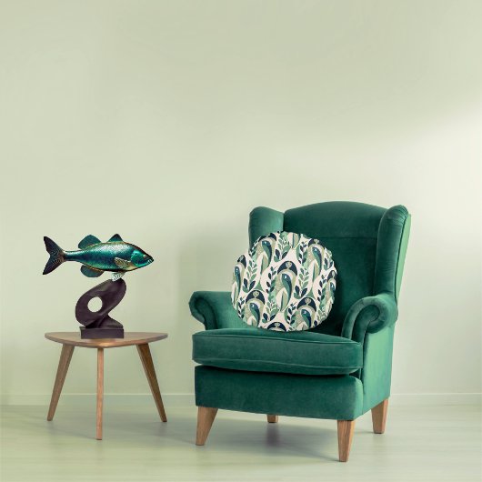 女のピース ラウンドクッション