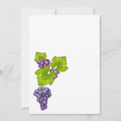 女のフランスの子ワインテイスティングブライダルシャワー招待 招待状 (裏面)