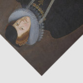 女のポートレート、おそらくスカダモアのメアリー 薄葉紙 (詳細)