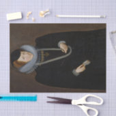 女のポートレート、おそらくスカダモアのメアリー 薄葉紙 (クラフト)