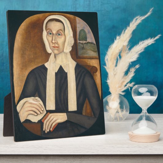 女のポートレート, c.1845 (キャンバス上の油) フォトプラーク (側面)