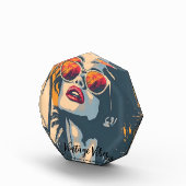 女のレトロスタイル フォトブロック (右)