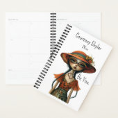 女の予測できな人お洒落、名前を変えて、年 プランナー手帳 (ディスプレー)