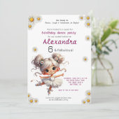 女の予測できな子の誕生日の招待 招待状 (スタンド正面)