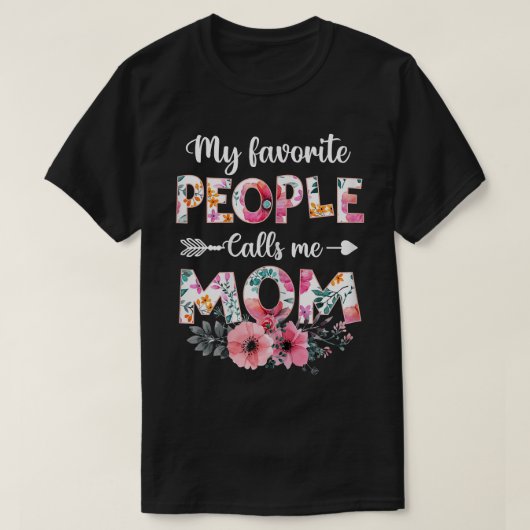女の人々がお気に入りの私を母の蛾と呼おもしろいぶ Tシャツ (デザイン正面)