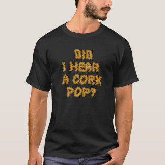 女の人がコルクの音を聞いたポップ・アートのか Tシャツ