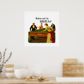 女の人は何ができないの? ポスター (キッチン)