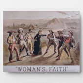 「女の信仰」 フォトプラーク (正面)