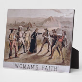 「女の信仰」 フォトプラーク (側面)