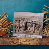 「女の信仰」 フォトプラーク (側面)