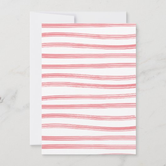 女の名門私立校風の子の物干し用ベビーシャワー 招待状 (裏面)