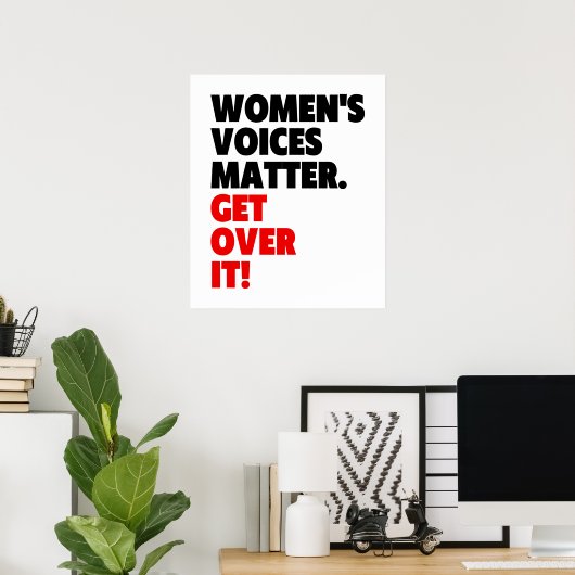 女の声が聞こえる ポスター (ホームオフィス)