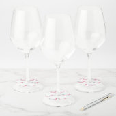 女の子おむつピン ワイングラスタグ (セット)