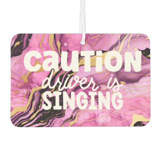 女の子おもしろい慎重なドライバ大理石ピンクカー カーエアーフレッシュナー