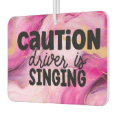 女の子おもしろい慎重なドライバ大理石ピンクカーB カーエアーフレッシュナー (左)