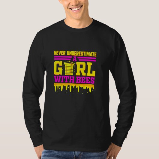 女の子おもしろい用の養蜂家Bee Honey Bekeing Api Tシャツ (正面)