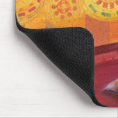 女の子およびキツネ マウスパッド (コーナー)